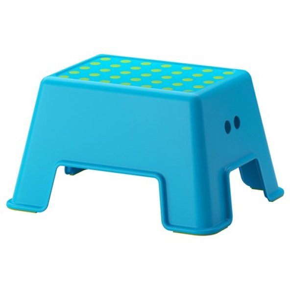Çocuk , Mavi Renk Tabure IKEA 44x35 Cm Tabure Mavi Renk Çocuk Banyo Tabure Kaymaz Taban ürün görseli 1