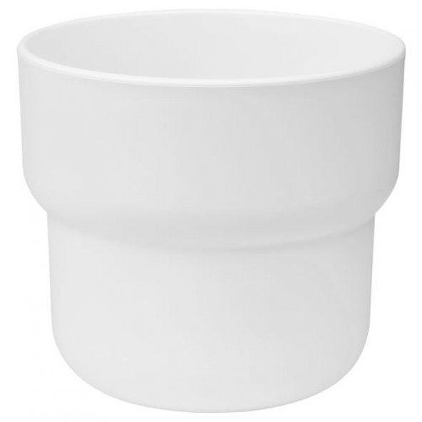 Beyaz Saksı 9 Cm ,Kalın Plastik, 9 Cm Yapay Bitki-Çiçek Saksısı,Deliksiz İç*Dış Mekan ürün görseli 1