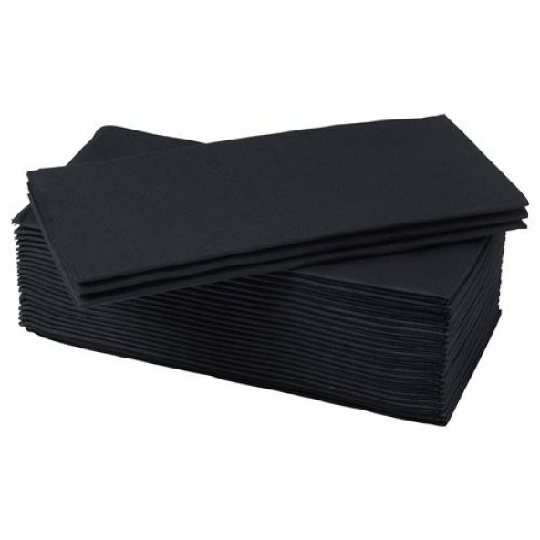 Servis Peçete 38x38 cm 25 Adet Siyah Renkli Peçete ürün görseli 1