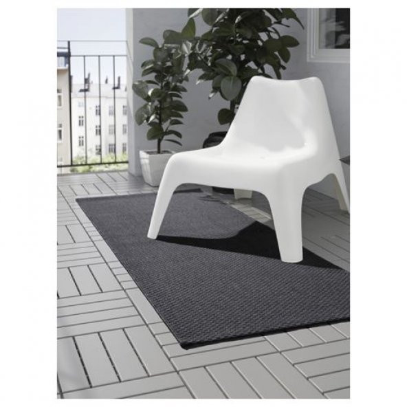 Koyu Gri 80x200 cm Halı Modern Halı İç-Dış Mekan ürün görseli 1