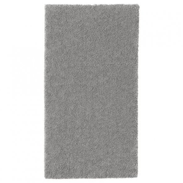 Halı 80x150 Cm IKEA Gri Renk Parlak Tüy Yıkanmaz Modern Halı ürün görseli 1