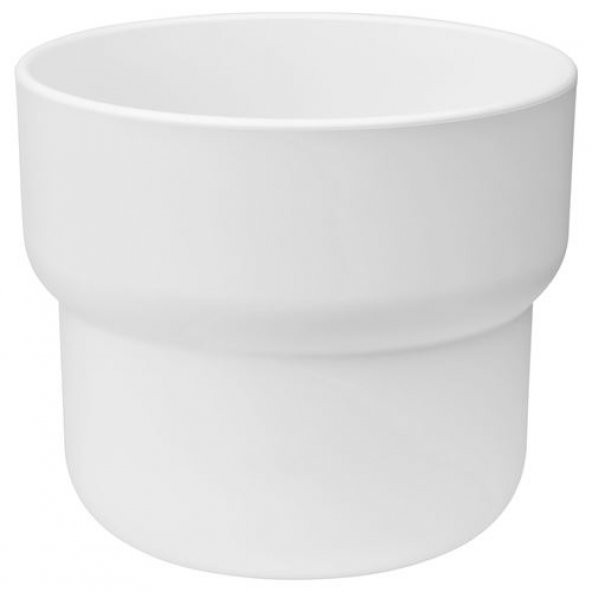 Beyaz Saksı 12 Cm ,Kalın Plastik 12 Cm Yapay Bitki-Çiçek Saksı,Deliksiz İç*Dış Mekan ürün görseli 1