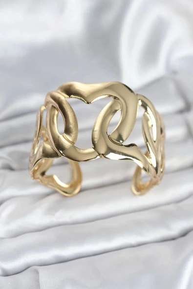 Pirinç Gold Renk Vintage Kadın Bileklik ürün görseli 1