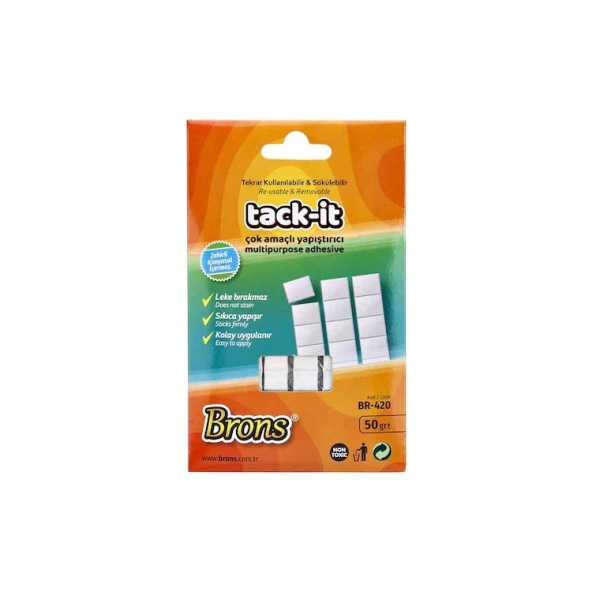 Brons Tack-it Hamur Yapıştırıcı Beyaz 50 Gr ürün görseli 1