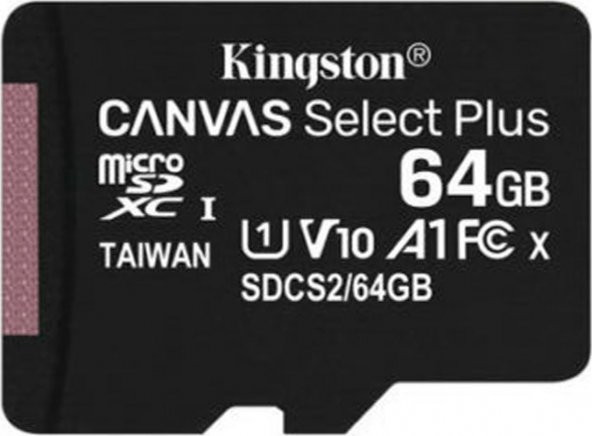 Kingston 64GB MicroSDXC Canvas Select Plus Hafıza Kartı SDCS2/64GB ürün görseli 1