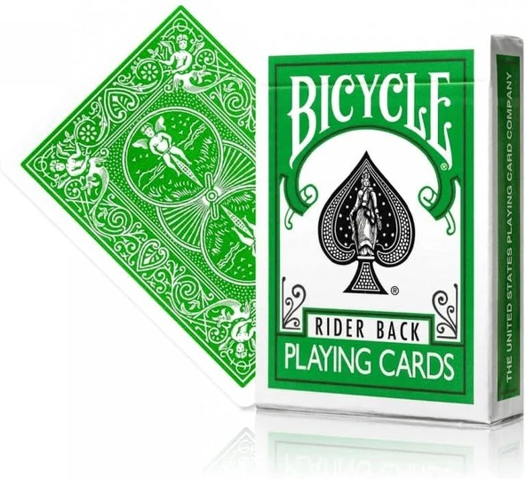 Bicycle Standard Endeks Yeşil Oyun Kartları - Resim 2
