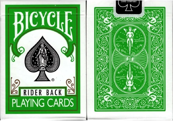 Bicycle Standard Endeks Yeşil Oyun Kartları - Resim 3