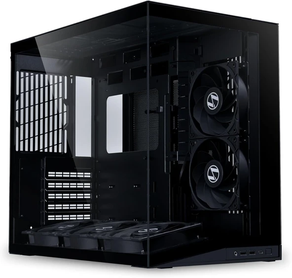 Lian Li O11 Dynamic Mini V2 Flow Bilgisayar Kasası Siyah | Kompakt Atx Orta Boy Kasa, İki Bölmeli Ta ürün görseli 1