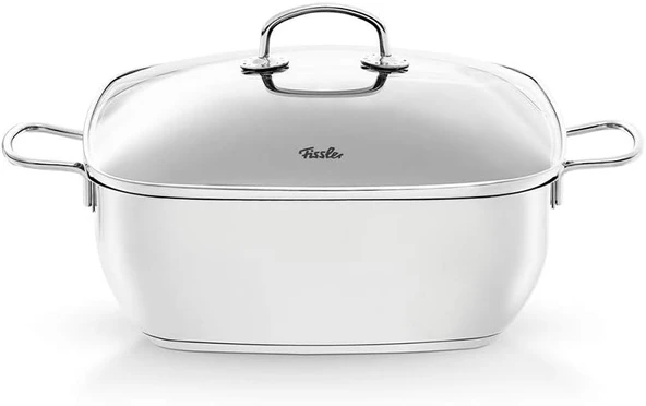 Fissler Secural/Paslanmaz Çelik Kızartma Tenceresi, Kaplamalı (6,5 L – Çap 28 Cm) Büyük Güveç Tencer ürün görseli 1