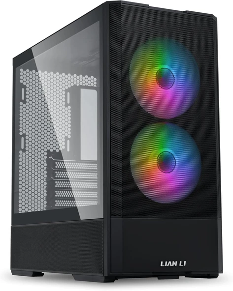Lian Li Medium Case(2X140Mm Pwm Argbfans,2X120 Pwmfans) Black ürün görseli 1