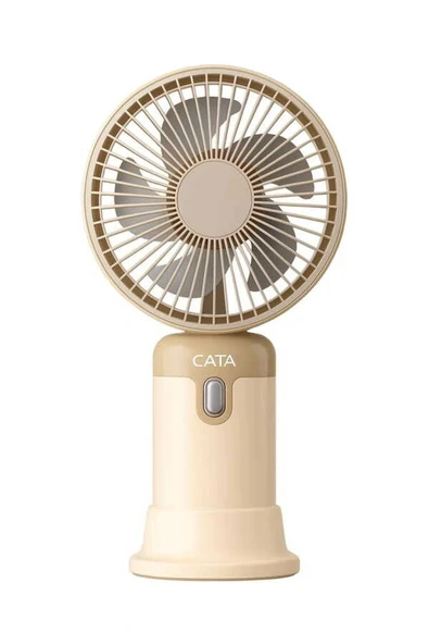 CATA Şarjlı Taşınabilir El Vantilatör 3 Kademe Hız Ayarı El Fanı 2 Watt IP-20 (Hand Fan USB / TYPE-C Şarj Girişli 9x17cm ürün görseli 1