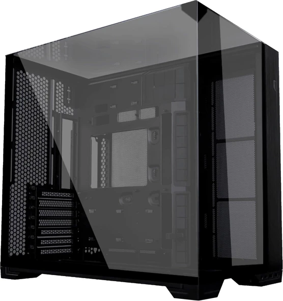 Lian Li O11 Vision Compact Atx Mid-Tower Oyun Pc Kasası - Alüminyum Ve Temperli Cam Siyah Pc Kasası ürün görseli 1