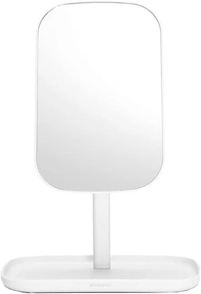 Brabantia Renew 360° Ayarlanabilir Makyaj Banyo Aynası Stand Ve Depolama Tepsisi (Beyaz) Makyaj Için ürün görseli 1