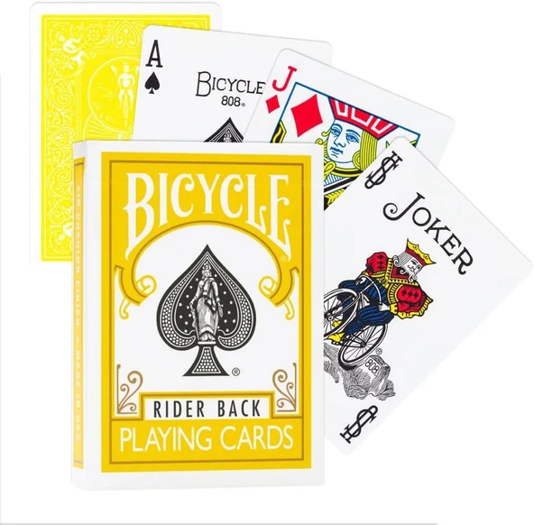 Bicycle Standard Endeks Sarı Oyun Kartları - Resim 5