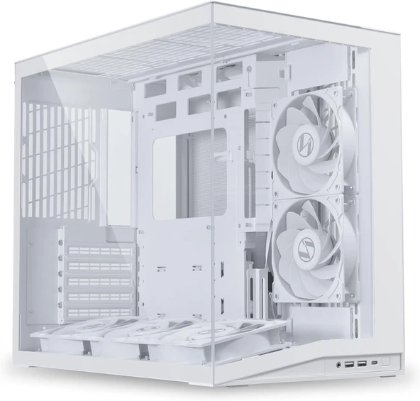Lian Li O11 Dynamic Flow Mini V2 Mid Tower Matx Kasa Beyaz (G99.O11Dmiv2Fw.00) ürün görseli 1