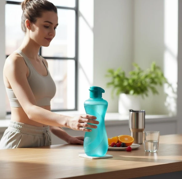 Titiz Waterfresh 750 ml Spor Matara - BPA İçermez, Taşınabilir Su Şişesi - Mavi ürün görseli 1