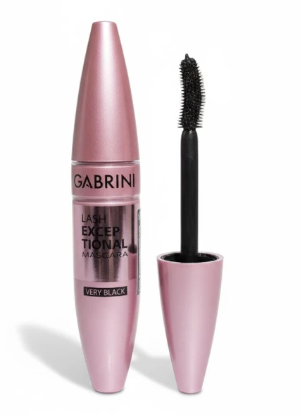 Gabrini Lash Exceptional Maskara - Very Black - Resim 2