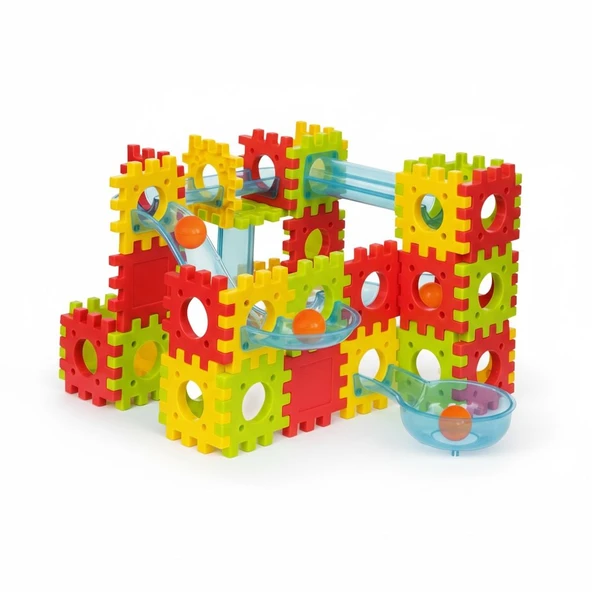 Toplu Yapı Blokları Rolling Building Blocks 70 Parça Toplu (3+ Yaş) - Resim 4