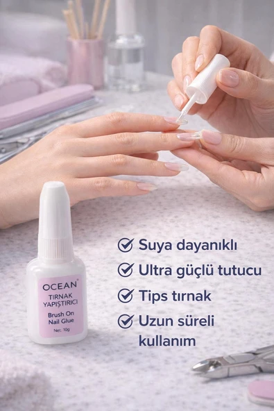 Fırçalı Tırnak Yapıştırıcı 10 g - Brush On Nail Glue ( 2 Adet ) ürün görseli 1
