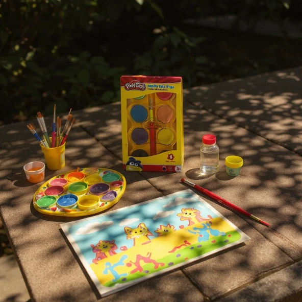 Play Doh 8 Renk Jumbo Sulu Boya ürün görseli 1