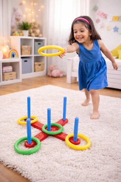 Zuzu Quoits Game Halka Atma Oyunu | Eğitici ve Eğlenceli Çocuk Oyuncağı ürün görseli 1