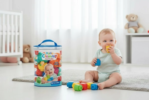 Clementoni Soft Clemmy Touch & Play Yumuşak BPA sız Bloklar 20 Parça ürün görseli 1