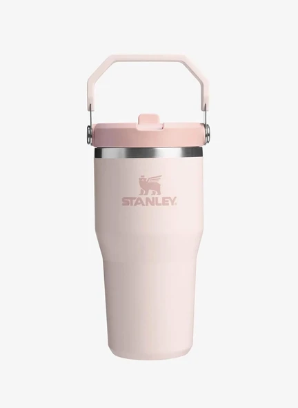 Stanley Iceflow Flip Straw Tumbler Pipetli Termos Bardak, Pembe Kuvars (Rose Quartz), 0.60 Litre ürün görseli 1