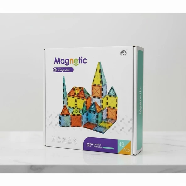 Magnetic Imagination - 43 Parça Yaratıcı Manyetik Yapım Seti - Resim 3
