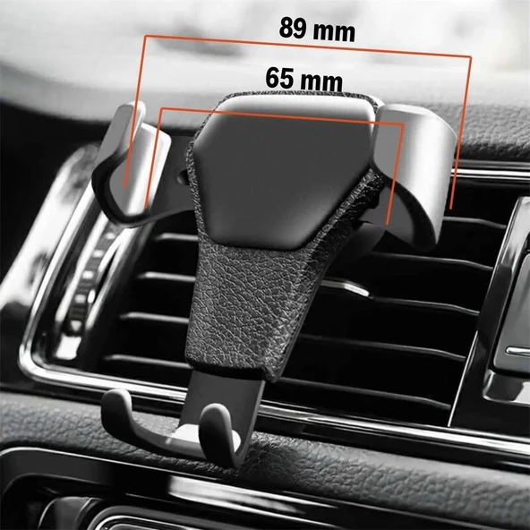 Araç İçi Klima Izgarasına Takılabilen Plastik Oto Telefon Tutucu Gravity ürün görseli 1