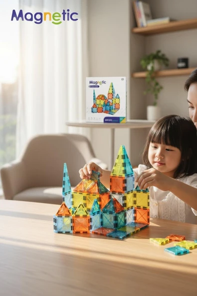 Magnetic Imagination - 43 Parça Yaratıcı Manyetik Yapım Seti ürün görseli 1