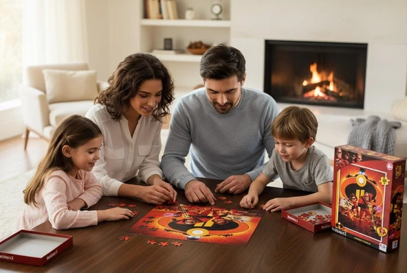 KS Games Disney Pixar Incredibles 2 Puzzle 100 Parça (6+ Yaş) - Orijinal Lisanslı Eğitici Puzzle ürün görseli 1