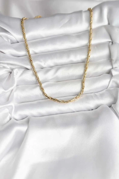 14K Gold Renk Kaplama Model CM Kadın Kolye - Resim 2