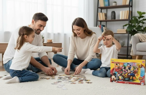 KS Games Disney Mickey Mouse Puzzle 100 Parça (6+ Yaş) - Lisanslı Eğitici Puzzle ürün görseli 1