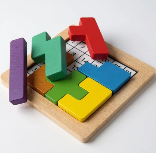 Redka Pratik Zeka 2 Ahşap Akıl ve Mantık Oyunu - Eğitici Puzzle ürün görseli 1