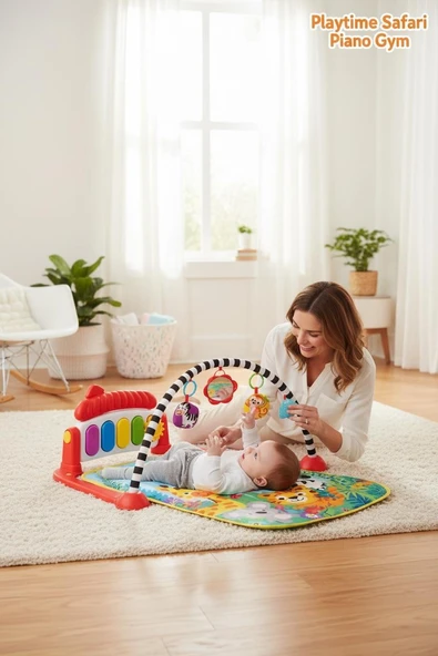 Piyanolu Bebek Oyun Halısı 4in1 Aktivite Matı ürün görseli 1