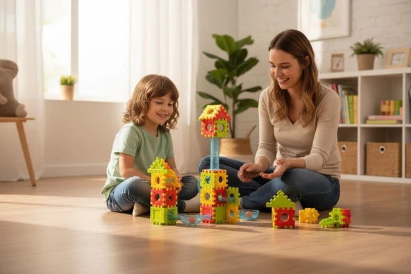 Toplu Yapı Blokları Rolling Building Blocks 70 Parça Toplu (3+ Yaş) ürün görseli 1
