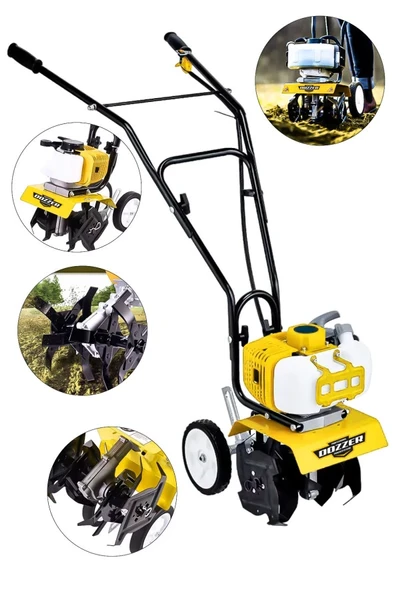 Dozzer ORNG Professional 2.4Hp Çelik Şanzuman Bakır Sargılı Benzinli Mini Dip Kenar Çapalama Makinesi ürün görseli 1