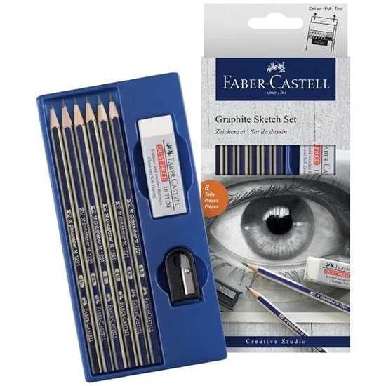 Faber Castell Dereceli Kurşun Kalem Çizim Seti ürün görseli 1