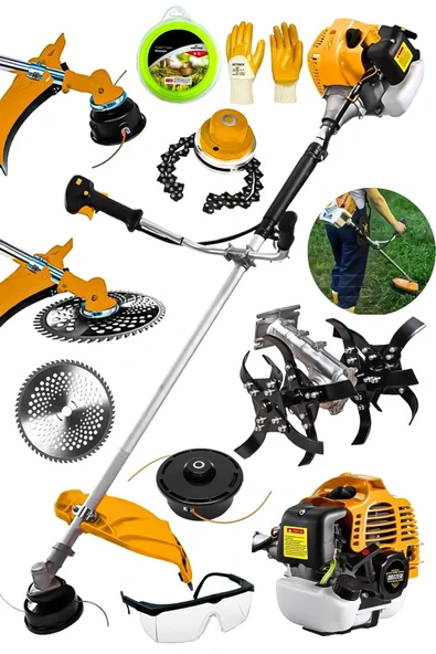 Dozzer 2.1 Hp Profesyonel Yan Tipi Benzinli Tırpan Ot Çalı Çim Biçme Makinesi +Çapa & Canavar Başlık ürün görseli 1