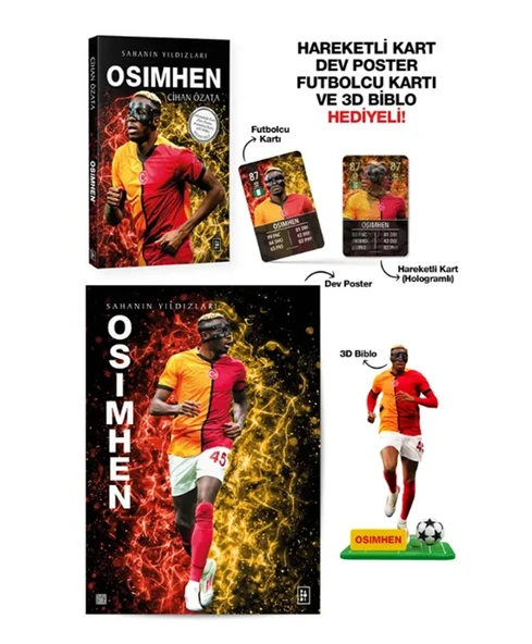 Sahanın Yıldızları Osimhen 3D Biblo Hediyeli ürün görseli 1