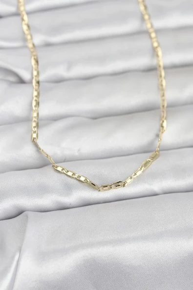 CM 14K Gold Renk Gemici Zincir Model 60 cm Kadın Kolye ürün görseli 1