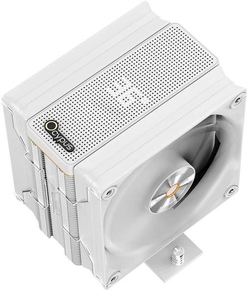 Ocypus Iota A40 Digital Beyaz Dual Fan 120 mm Intel(1700p/1851p)-AMD Uyumlu Hava Soğutucu ürün görseli 1