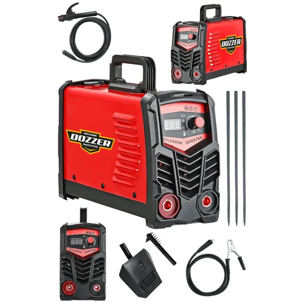 DOZZER Red Serii Ultra 200 Amper Dijital Gösterge Çift Kartlı Soğutmalı El Tipi Invertör Kaynak Makinesi ürün görseli 1