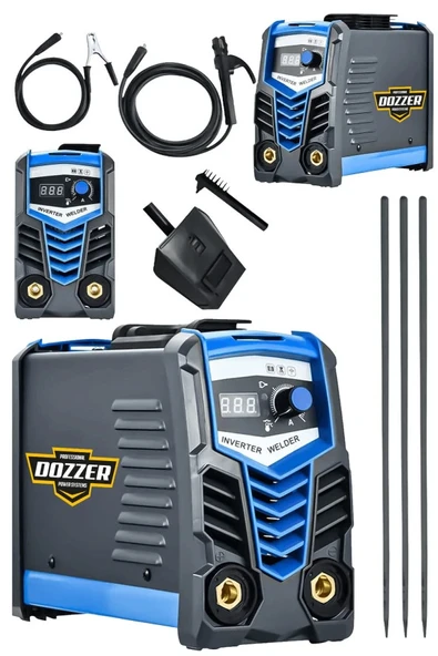 Dozzer BLU200X 200 Amper Dijital Gösterge Çift Kart Soğutmalı El Tipi Çanta İnvertör Kaynak Makinesi ürün görseli 1