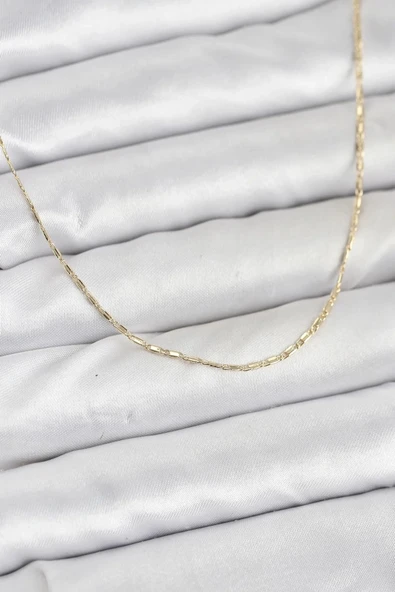 CM 14K Gold Renk Kesme Model 60 cm Kadın Kolye ürün görseli 1