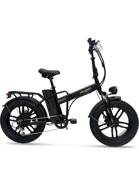 Skyjet Robusto Premium 750 W Siyah Elektrikli Bisiklet (NFC Var Ayna, Çanta ve El Gazı Hediyeli 2026 Üretim) ürün görseli 1