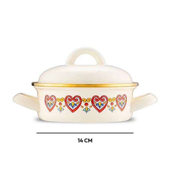 Emsan Solemar Emaye Midi Set 14 cm - Resim 5