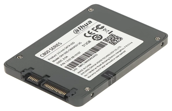 DAHUA 512GB C800A SSD-C800AS512G 550-470MB/s SATA-3 SSD Disk ürün görseli 1