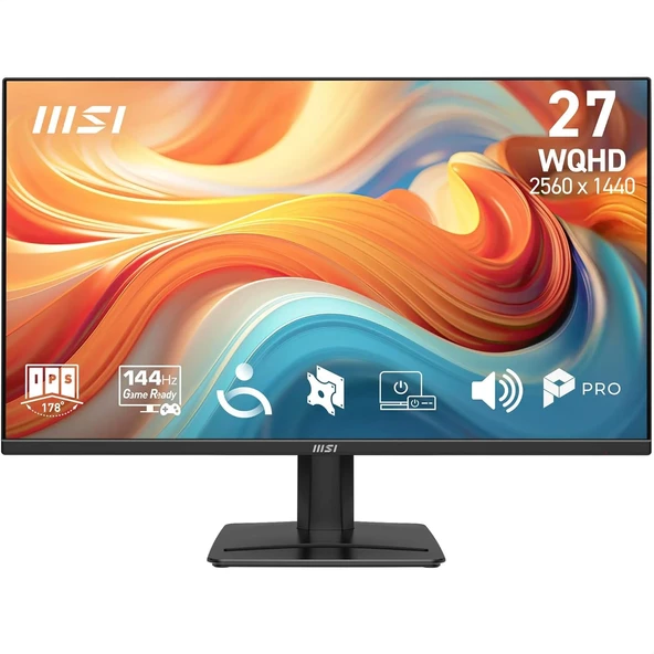 MSI 27 PRO MP275Q E14 2560x1440 (WQHD) 16:9 FLAT IPS 144HZ 1MS (MPRT) FREESYNC MONITOR ürün görseli 1