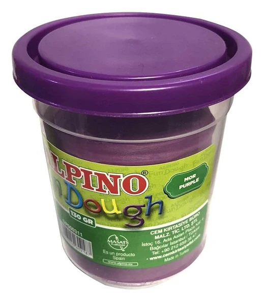 Alpino Oyun Hamur Tek Renk Mor 130 Gr Dp-000311 ürün görseli 1